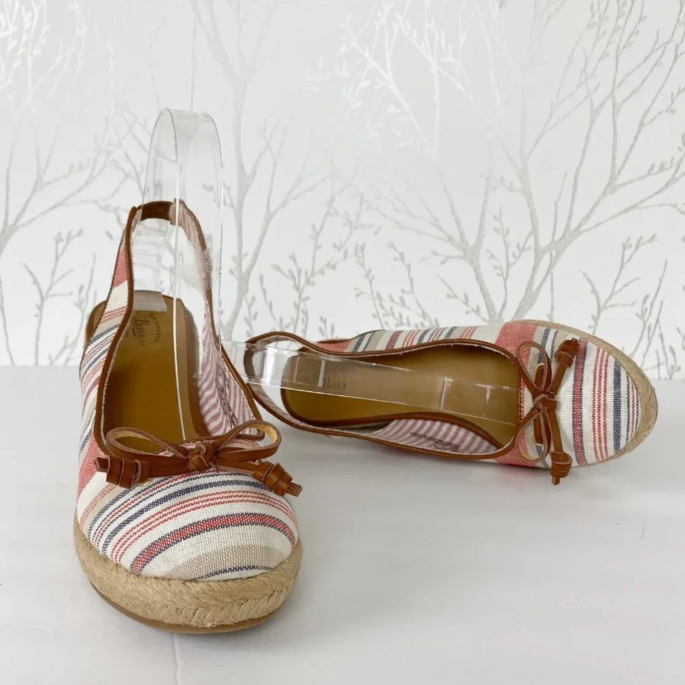 G. H. BASS & CO. Kim Fabric Wedge Slingback Sandal